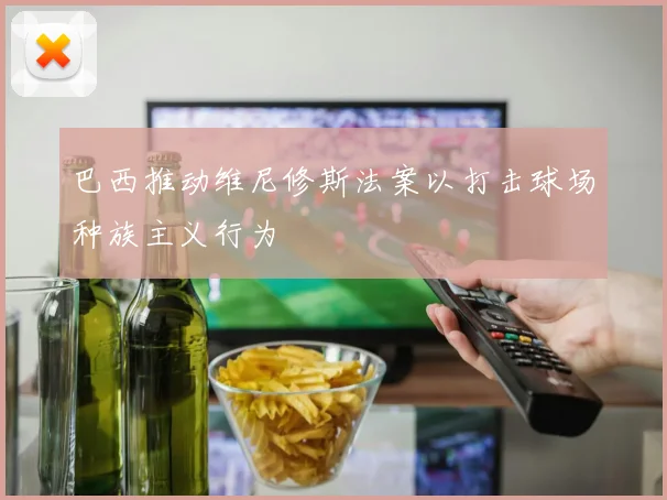 巴西推动维尼修斯法案以打击球场种族主义行为